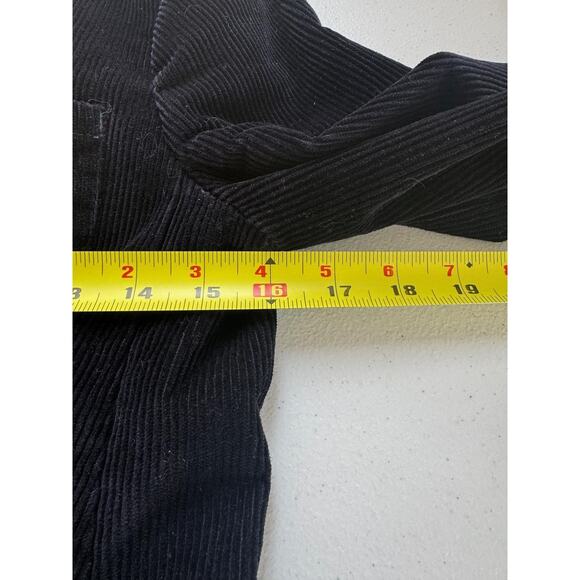 Hollister Blazer Womens Small Blue Corduroy Two Button Logo Lined Jacket - Picture 6 of 12